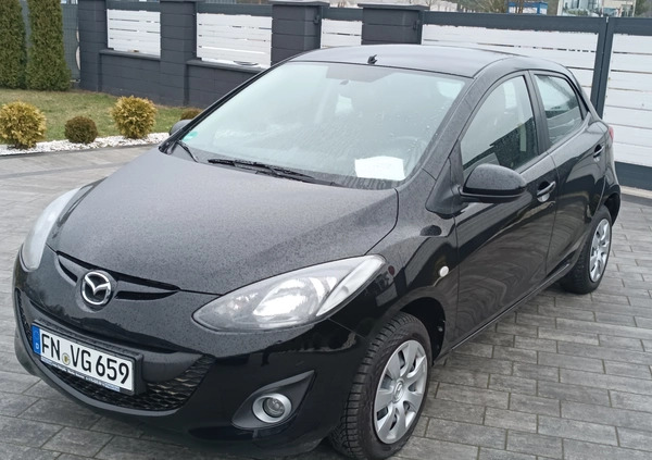 Mazda 2 cena 23900 przebieg: 134000, rok produkcji 2013 z Białobrzegi małe 254